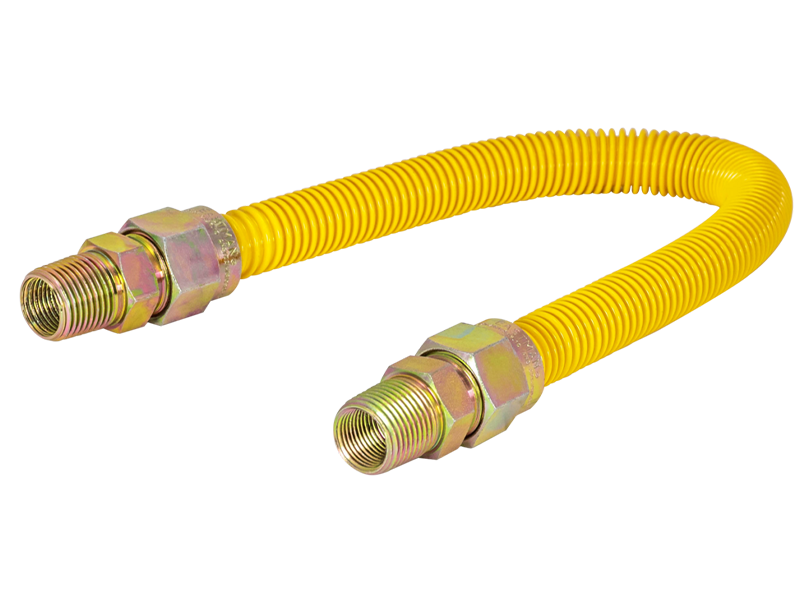5/8 in. OD Epoxy-Coated Gas Connector - FIP x MIP | Eastman