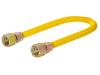 3/8 in. OD Epoxy-Coated Gas Connector - FIP x FIP - SKU: 10YE515148