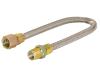 1/2 in. OD Stainless Steel Gas Connector - FIP x MIP - SKU: 20SS515012