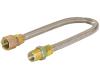 1/2 in. OD Stainless Steel Gas Connector - FIP x MIP - SKU: 20SS515018
