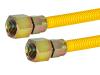 1/2 in. OD Epoxy-Coated Gas Connector - FIP x FIP - SKU: 20YE515136