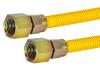 1/2 in. OD Epoxy-Coated Gas Connector - FIP x FIP - SKU: 20YE515148