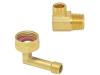 Braided Dishwasher Supply Line with MIP Elbow