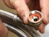 Braided Stainless Steel Washing Machine Connector with Elbow