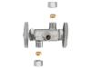 SpeedFlex™ Multi-Turn Dual Handle / Dual Outlet PEX Crimp Stop Valve