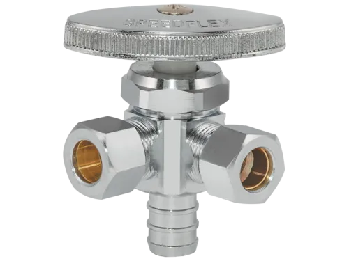 SpeedFlex™ Multi-Turn 3-Way PEX Crimp Stop Valve