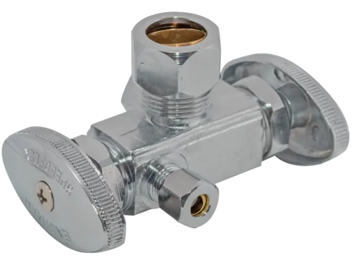 SpeedFlex™ Multi-Turn Dual Handle / Dual Outlet Compression Stop Valve