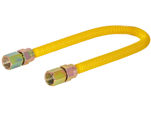 3/8 in. OD Epoxy-Coated Gas Connector - FIP x FIP - SKU: 10YE535318