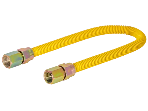 3/8 in. OD Epoxy-Coated Gas Connector - FIP x FIP - SKU: 10YE535324