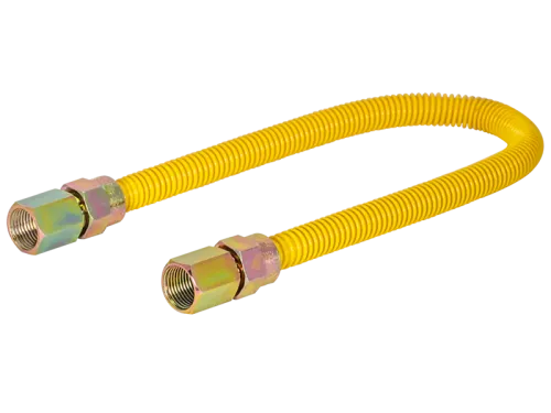 3/8 in. OD Epoxy-Coated Gas Connector - FIP x FIP - SKU: 10YE535330