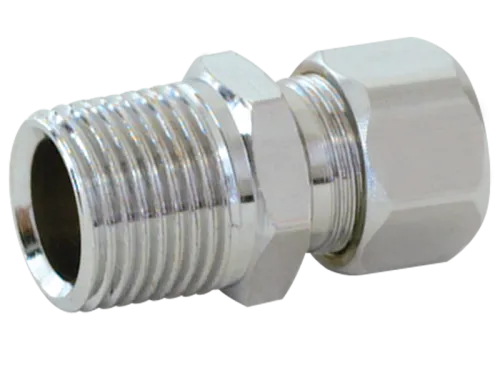 Compression Male Brass Chrome Plated Adapter Fitting