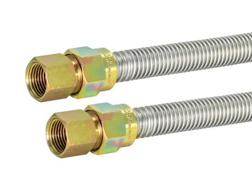 5/8 in. OD Stainless Steel Gas Connector - FIP x FIP - SKU: 30SS515148