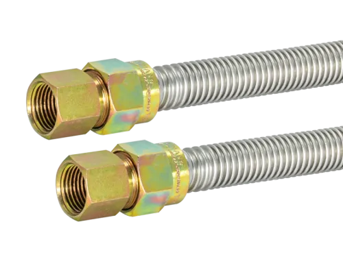 5/8 in. OD Stainless Steel Gas Connector - FIP x FIP - SKU: 30SS515160
