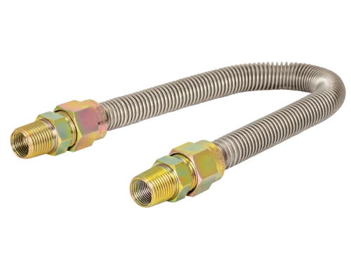 5/8 in. OD Stainless Steel Gas Connector - MIP x MIP - SKU: 30SS545036