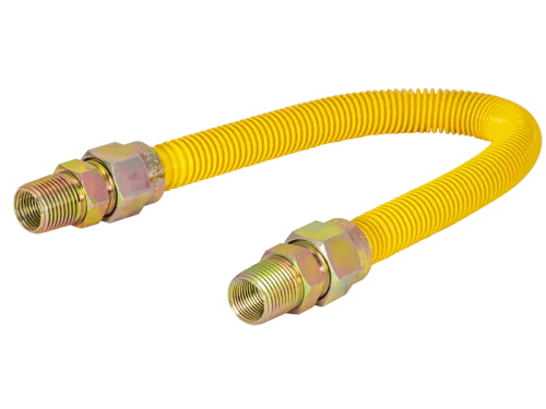 5/8 in. OD Epoxy-Coated Gas Connector - FIP x MIP - SKU: 30YE515048