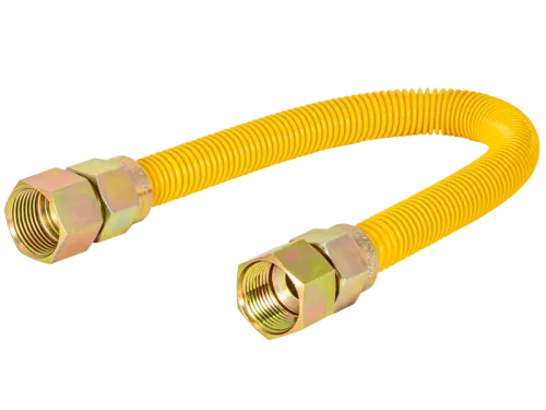 5/8 in. OD Epoxy-Coated Gas Connector - FIP x FIP - SKU: 30YE555536