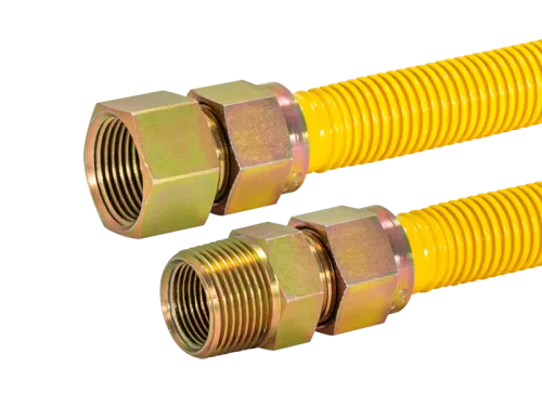 1 in. OD Epoxy-Coated Gas Connector - FIP x MIP - SKU: 40YE545560