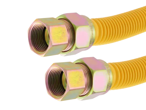 1 in. OD Epoxy-Coated Gas Connector - FIP x FIP - SKU: 40YE555524