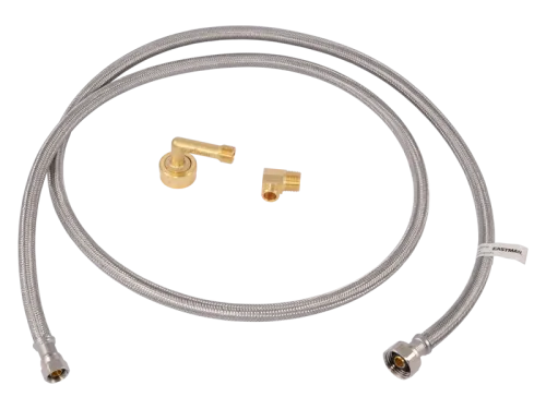 Braided Dishwasher Supply Line with MIP Elbow