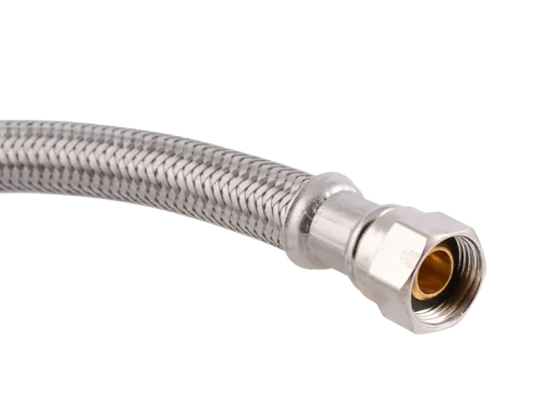 Braided Dishwasher Supply Line with MIP Elbow
