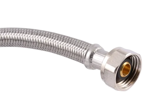 Braided Dishwasher Supply Line with MIP Elbow