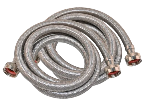 Stainless Steel Braided Washing Machine Hose - 1 Pair