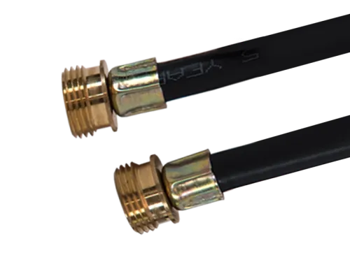Black Washing Machine Supply Hose Extensionw