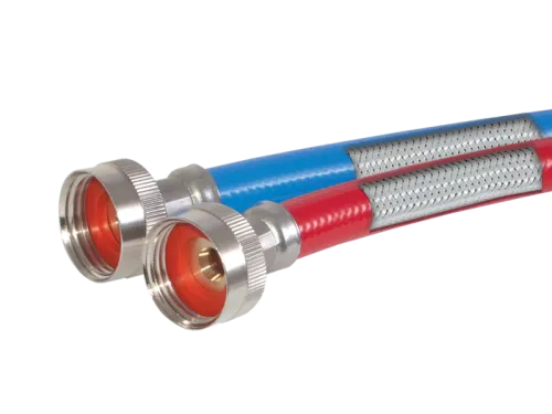 PVC-Wrapped Braided Washing Machine Hoses With Elbows