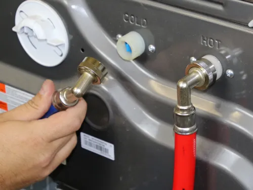 PVC-Wrapped Braided Washing Machine Hoses With Elbows