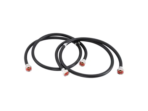 5 Foot Black 2 Pack PVC Washing Machine Hose
