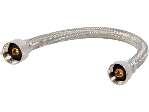 FIP Brass Nut Braided Toilet Connector