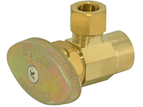 SpeedFlex™ Multi-Turn Sweat Angle Stop Valve (Rough Brass) - SKU: 048291LF