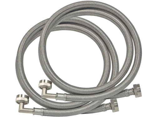 PVC-Coated Braided Washing Machine Hose With Elbow