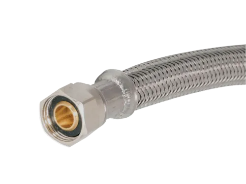 Braided Dishwasher Supply Line with MIP Elbow