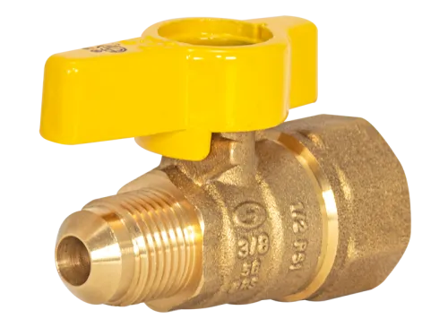 Flare Female Straight Gas Valve - SKU: 60001
