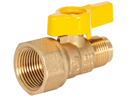 Flare Female Straight Gas Valve - SKU: 60030