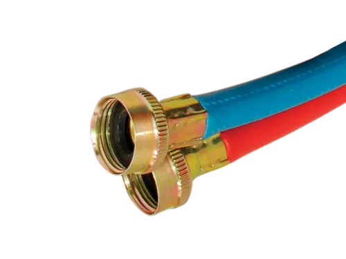 Rubber Washing Machine Hoses With Elbows - 1 Pair