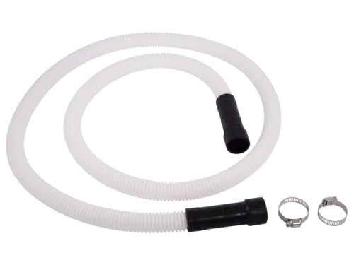 Corrugated Dishwasher Discharge Hose with Rubber Ends