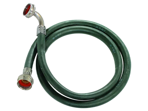 Black PVC Washing Machine Hose With Elbow