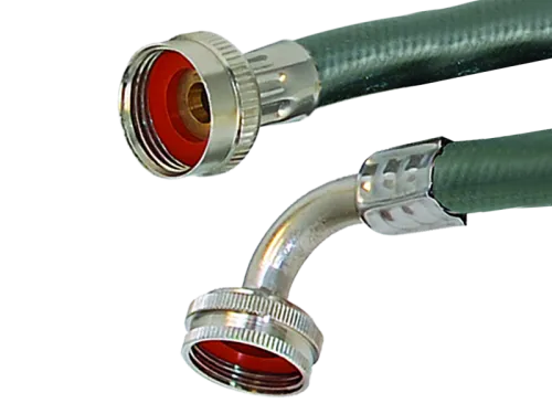 Black PVC Washing Machine Hose With Elbow