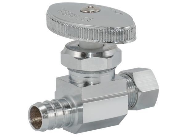 SpeedFlex™ Multi-Turn Crimp PEX Straight Stop Valve