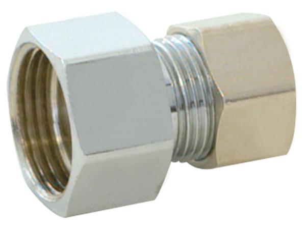 SpeedFlex™ Compression Female Brass Chrome Plated Adapter Fitting