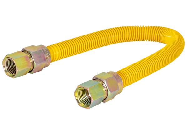 5/8 in. OD Epoxy-Coated Gas Connector - FIP x FIP - SKU: 30YE515118