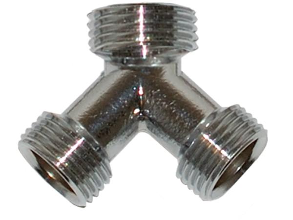 Chrome-Plated Y Connector for Steam Dryer