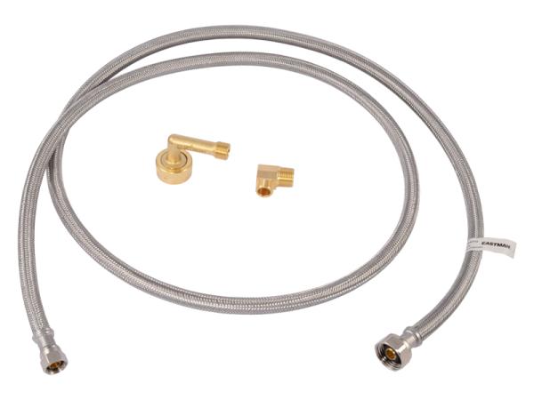 Braided Dishwasher Supply Line with MIP Elbow