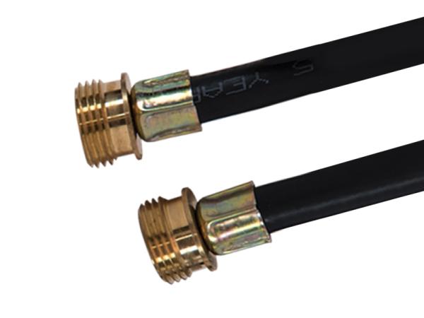 Black Washing Machine Supply Hose Extensionw