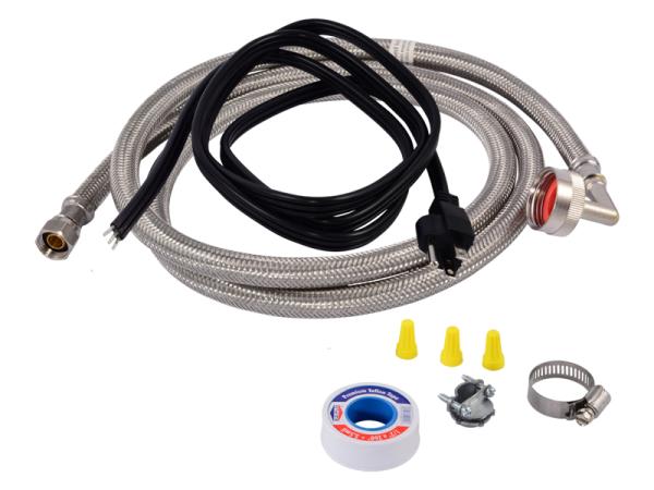 Dishwasher Installation Kit with Elbow and Cord