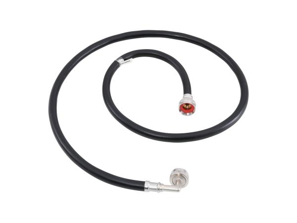 5 Foot Black PVC Washing Machine with Elbow Hose