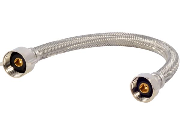 FIP Brass Nut Braided Toilet Connector