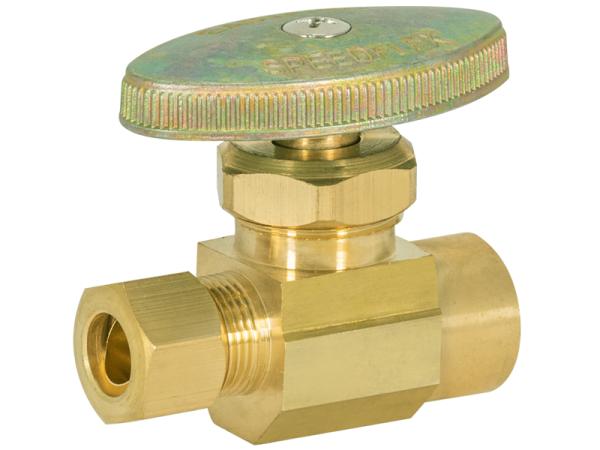 SpeedFlex™ Multi-Turn Sweat Straight Stop Valve (Rough Brass) - SKU: 048292LF